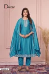 Bawree By Deecee Vichitra Silk Anarkali kurtis Set
